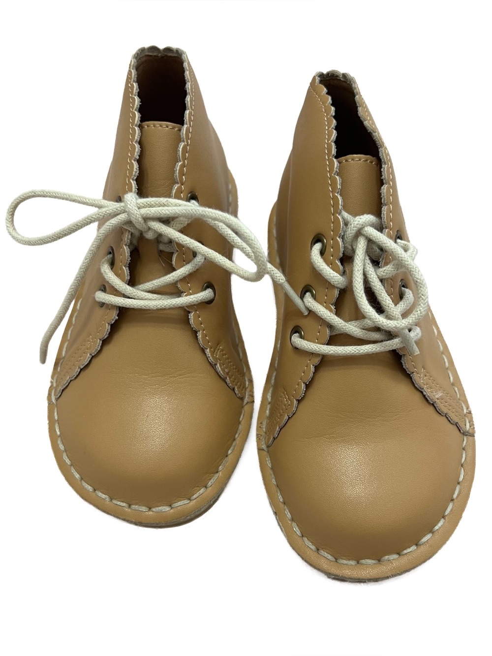 SweetHoney scallop ankle booties